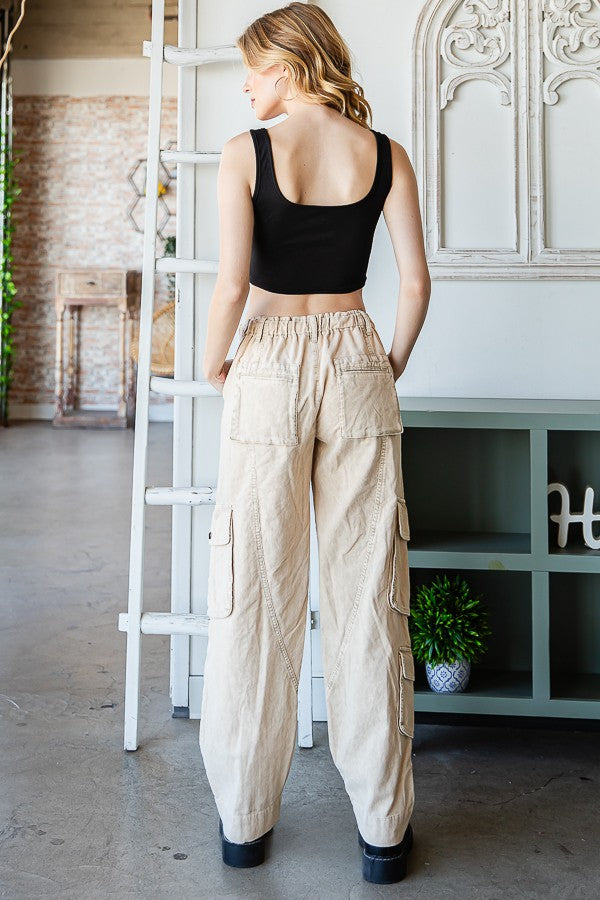 Oli & Hali Washed Corduroy Cargo Pants