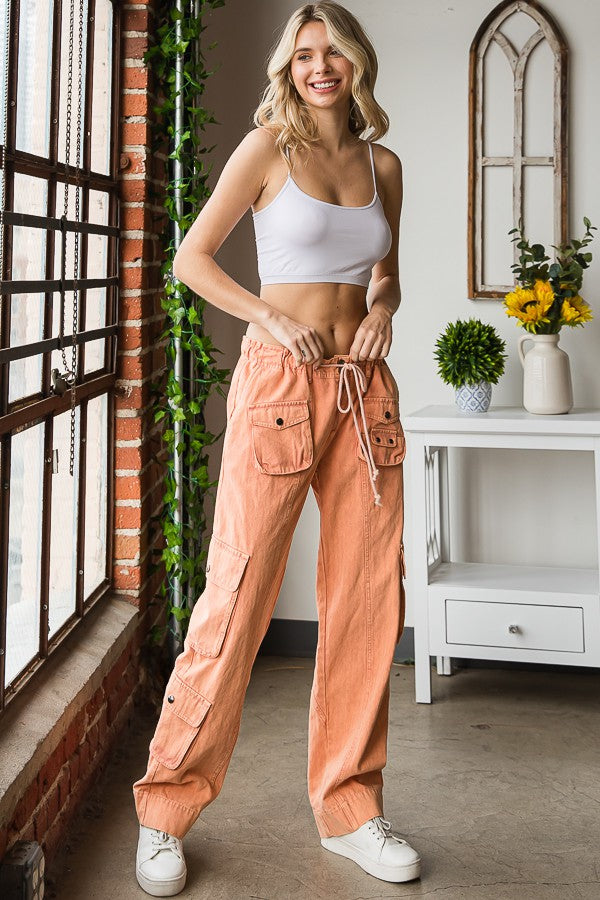 Oli & Hali Mineral Washed Cargo Pants