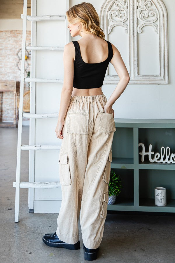 Oli & Hali Washed Corduroy Cargo Pants