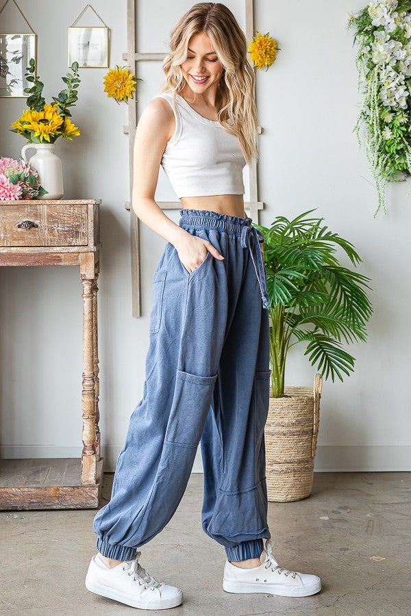 Oli & Hali Mineral Washed Terry Jogger Pants