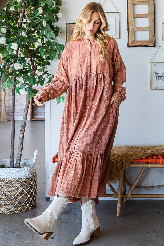  Oli & Hali Boho Long Cotton Duster Dress | Roulhac Fashion Boutique