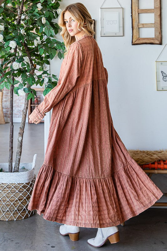  Oli & Hali Boho Long Cotton Duster Dress | Roulhac Fashion Boutique