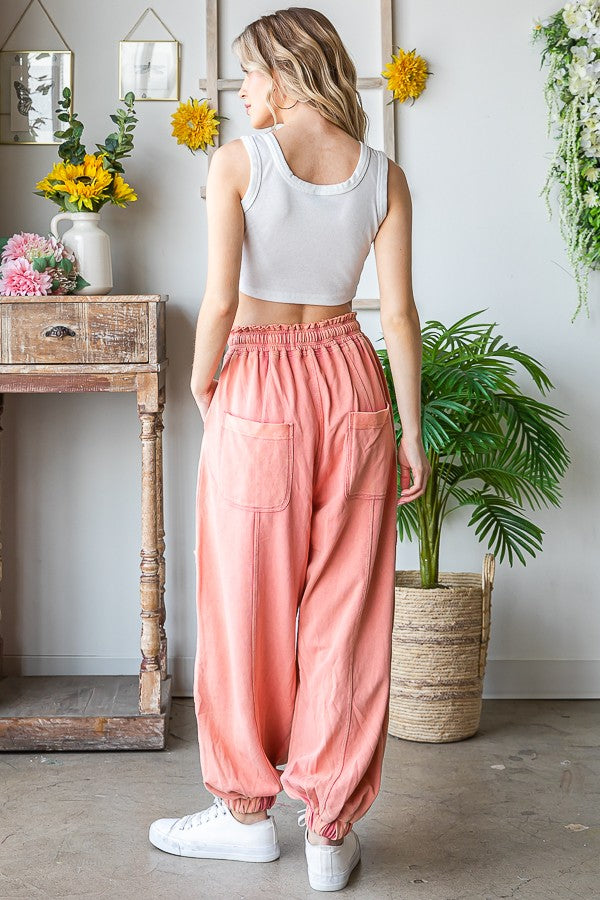 Oli & Hali Mineral Washed Terry Jogger Pants