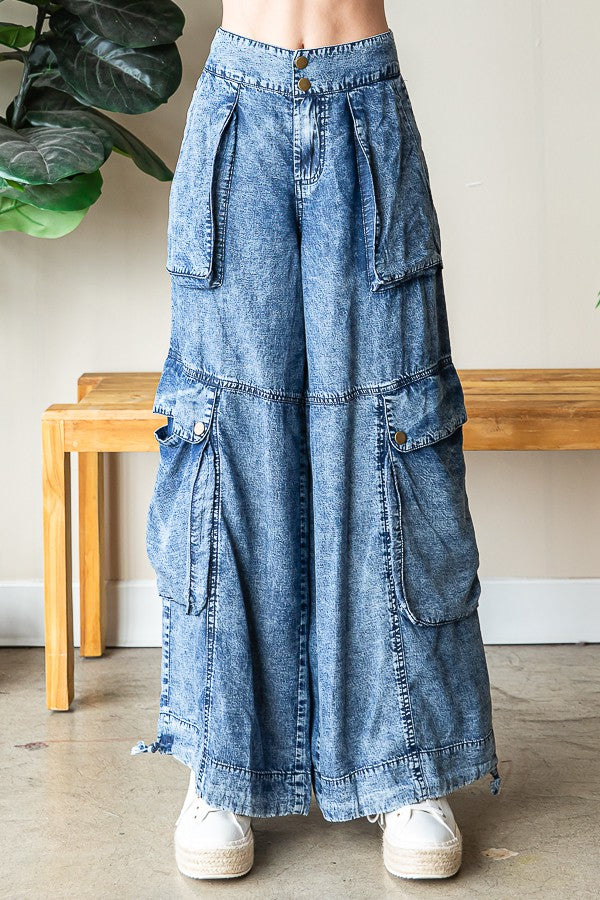 Oli & Hali Mineral Washed Cargo Pants