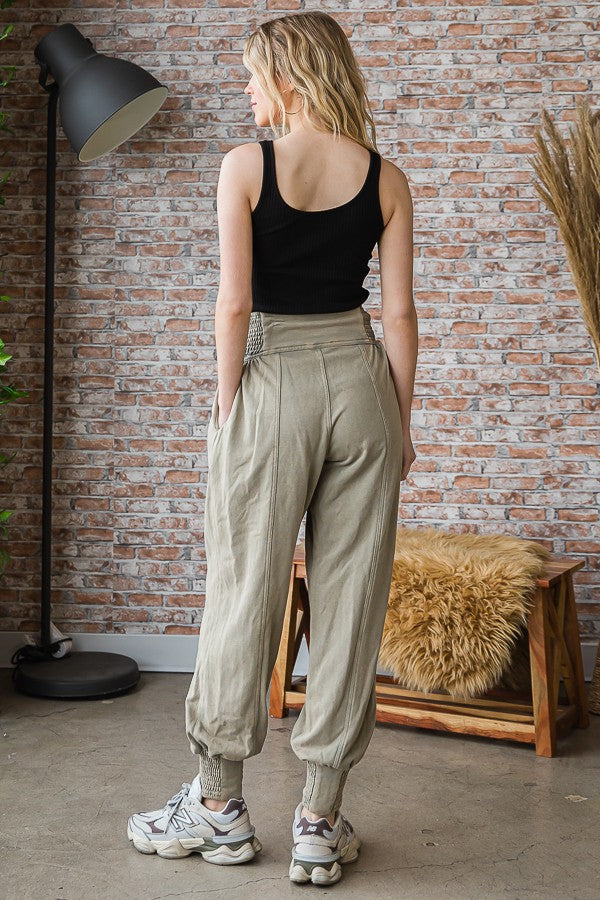 Oli & Hali Washed Pleats Relaxed Fit Pants