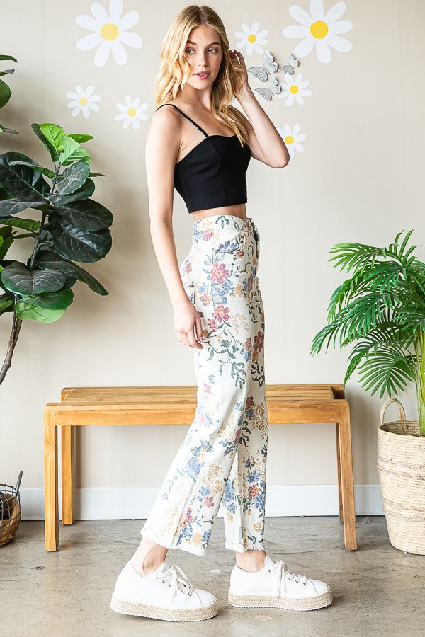 Oli & Hali Printed Relaxed Fit Pants