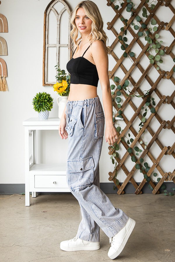 Oli & Hali Mineral Washed Cargo Pants