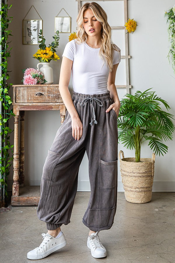 Oli & Hali Mineral Washed Terry Jogger Pants