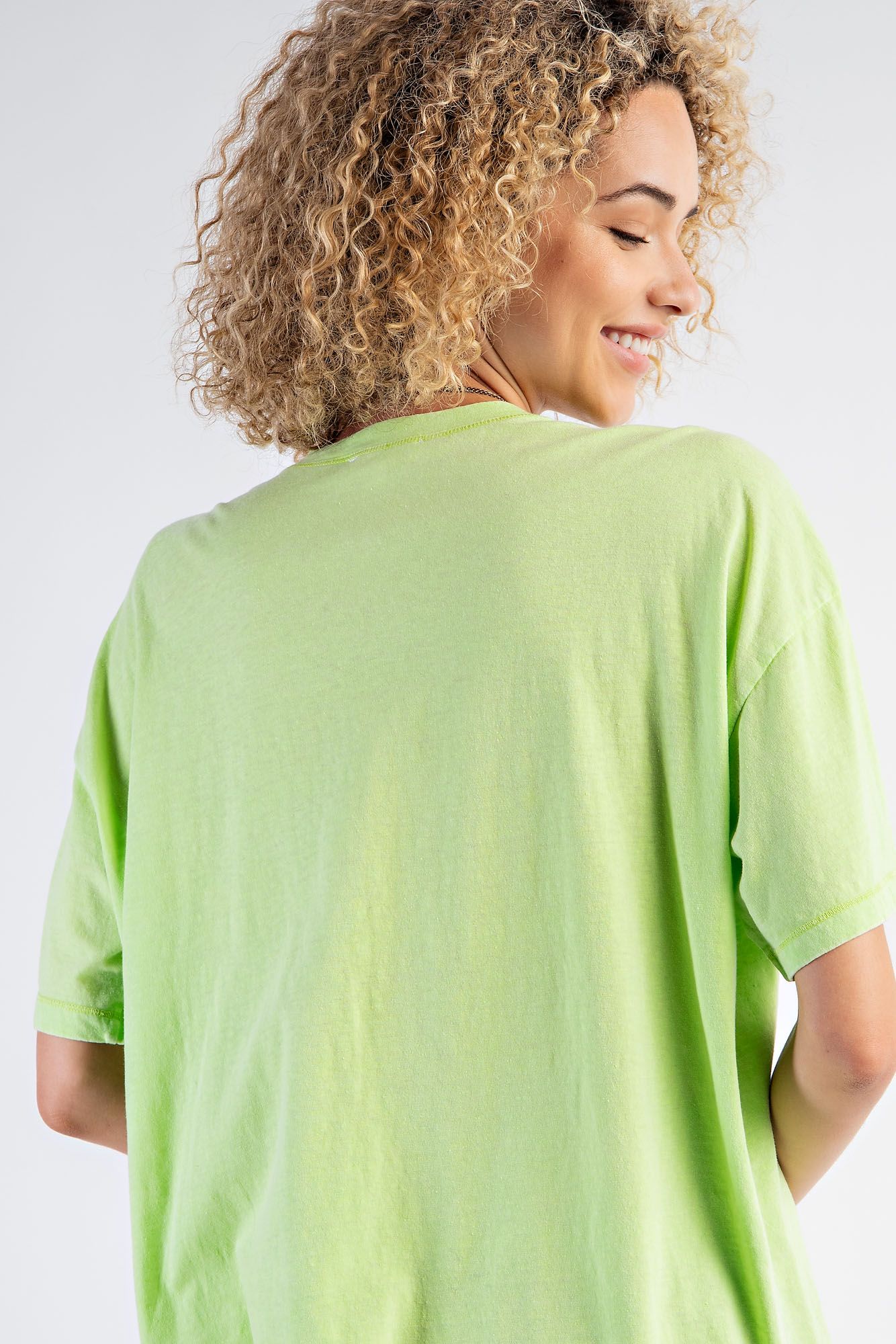 Easel Plus Mineral Washed Cotton Knit Tops