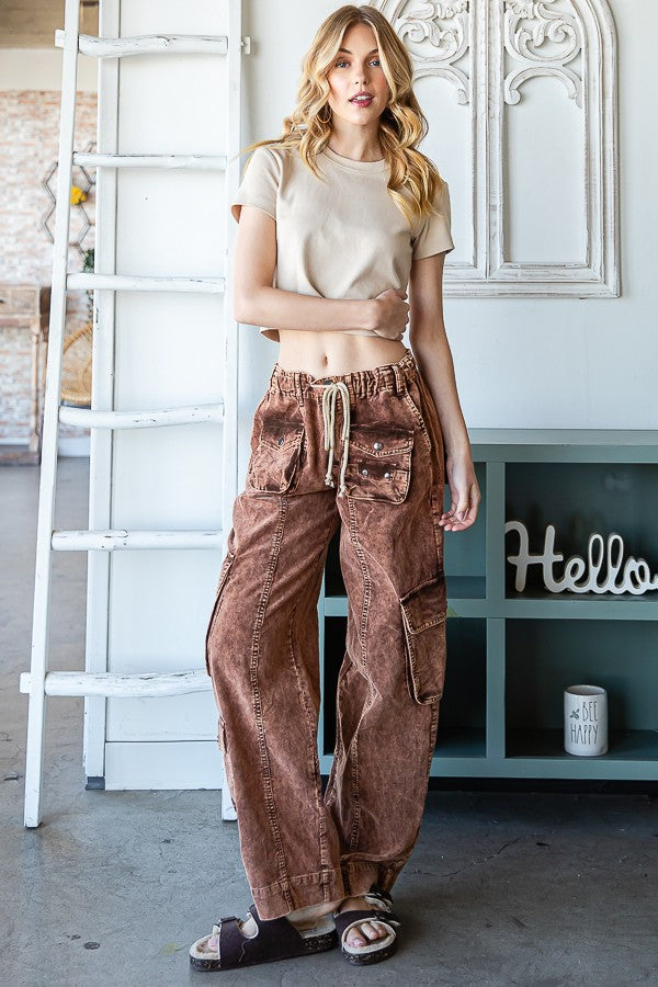 Oli & Hali Washed Corduroy Cargo Pants