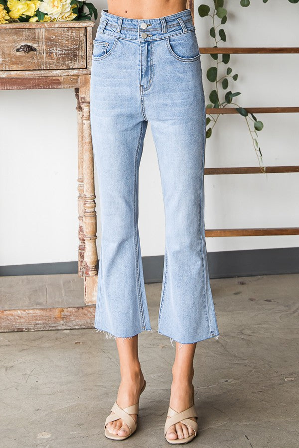 Oli & Hali Washed Double Waist Band Pants