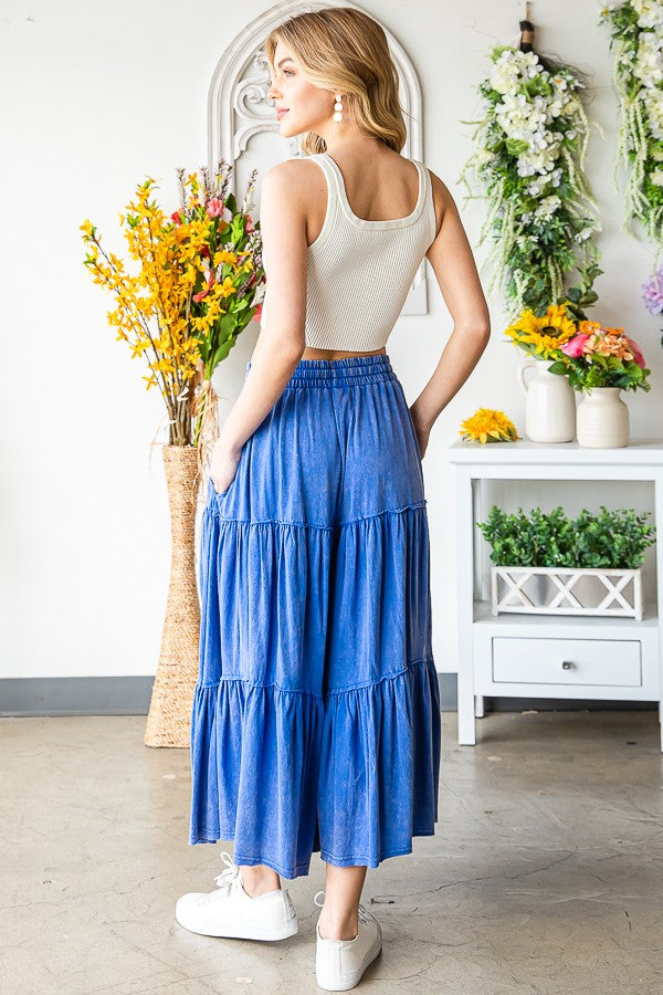 Oli & Hali Mineral Washed Tiered Pants