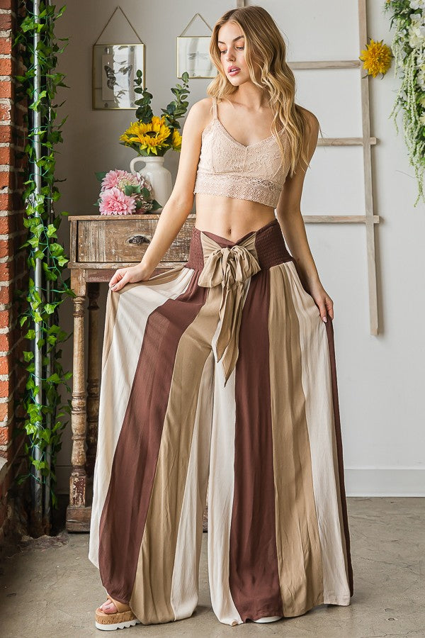 Oli & Hali Mineral Washed Patchwork Pants