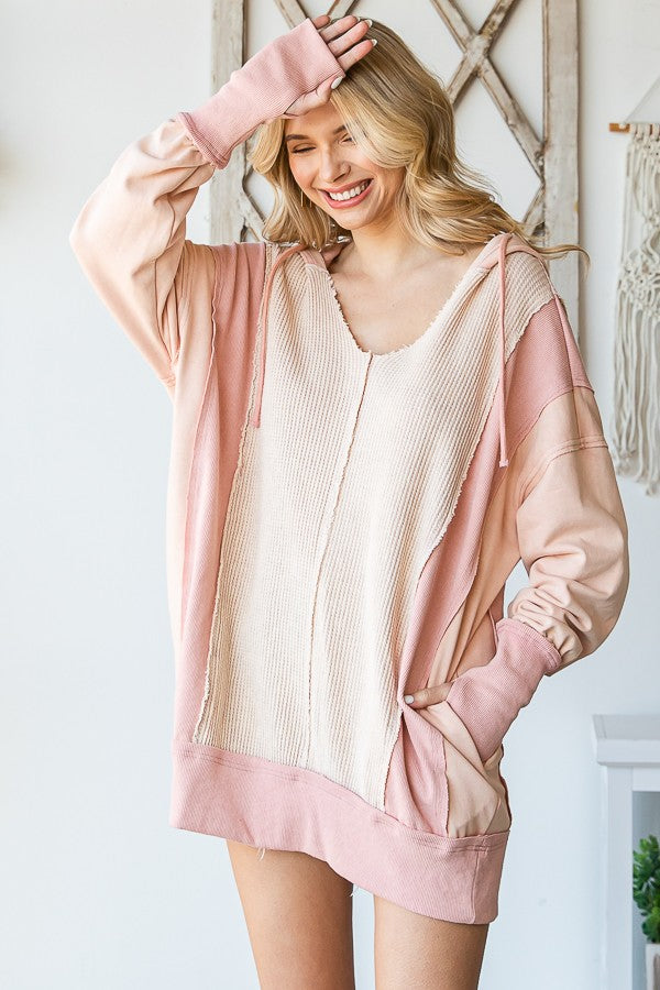 Oli & Hali Mineral Washed Thermal Hoodie Jacket