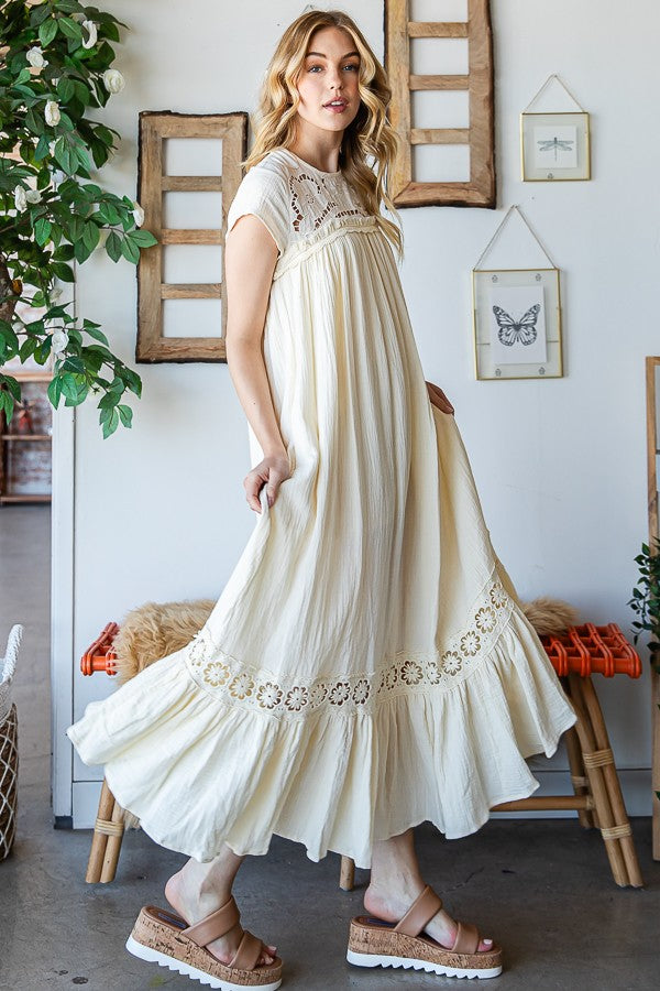 Oli & Hali Rayon Guaze Long Dress