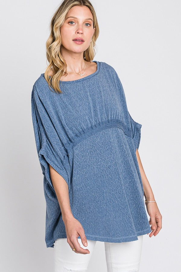 Oli & Hali Animal Print Detail Top