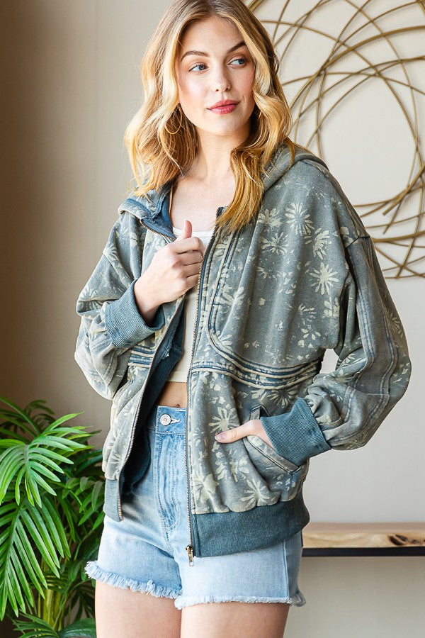 Oli & Hali Printed Jacket Hood Jacket