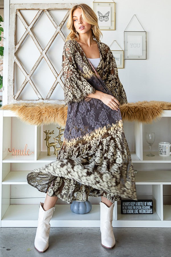 Oli & Hali Washed Patch Detail Pullover Hoodie Jacket