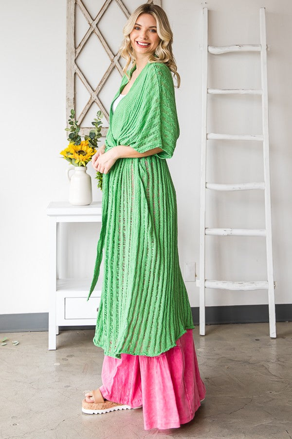 Oli & Hali Collared Long Sweater Cardigan Jacket