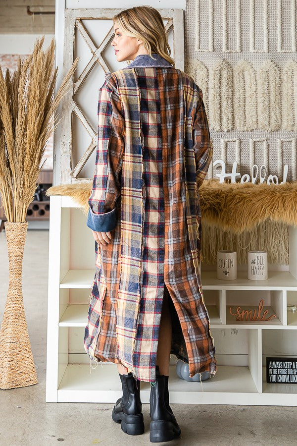 Oli & Hali Mixed Plaid Jacket