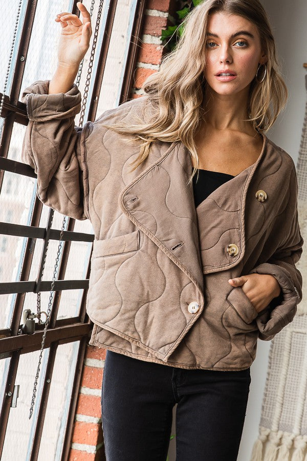 Oli & Hali Quilted Cropped Jacket