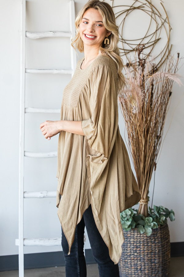 Oli & Hali Mineral Washed Smomcked Square Top