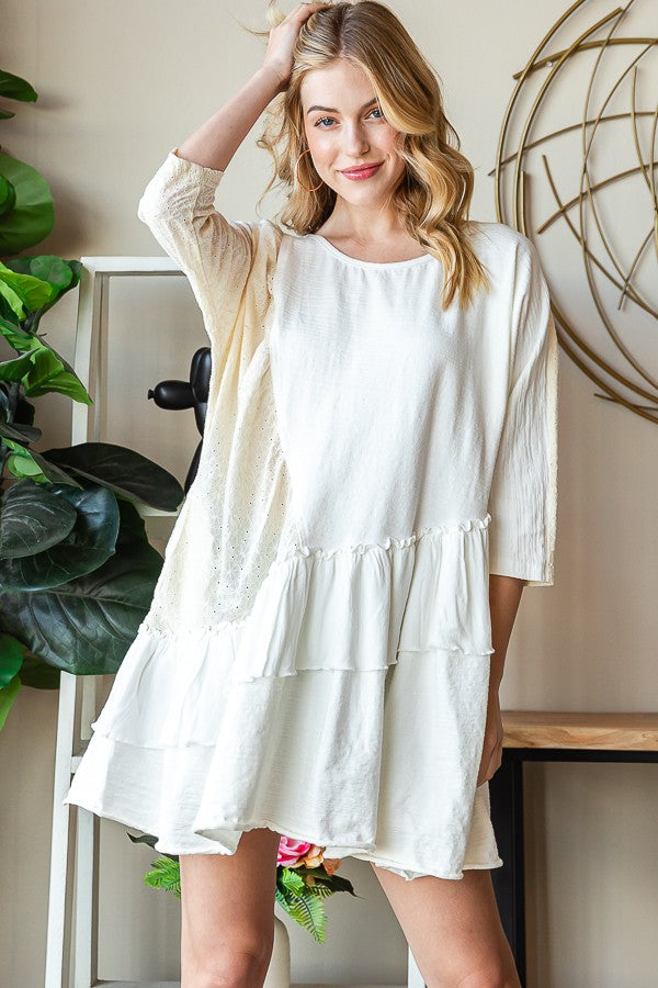 Oli & Hali Mineral Washed Ruffle Top