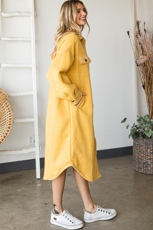 Oli & Hali Long Button Down Shirt Jacket