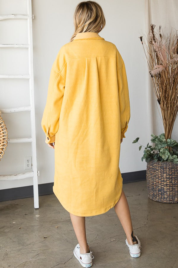 Oli & Hali Long Button Down Shirt Jacket