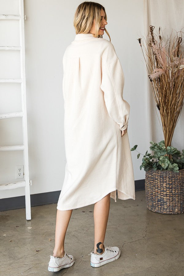 Oli & Hali Long Button Down Shirt Jacket