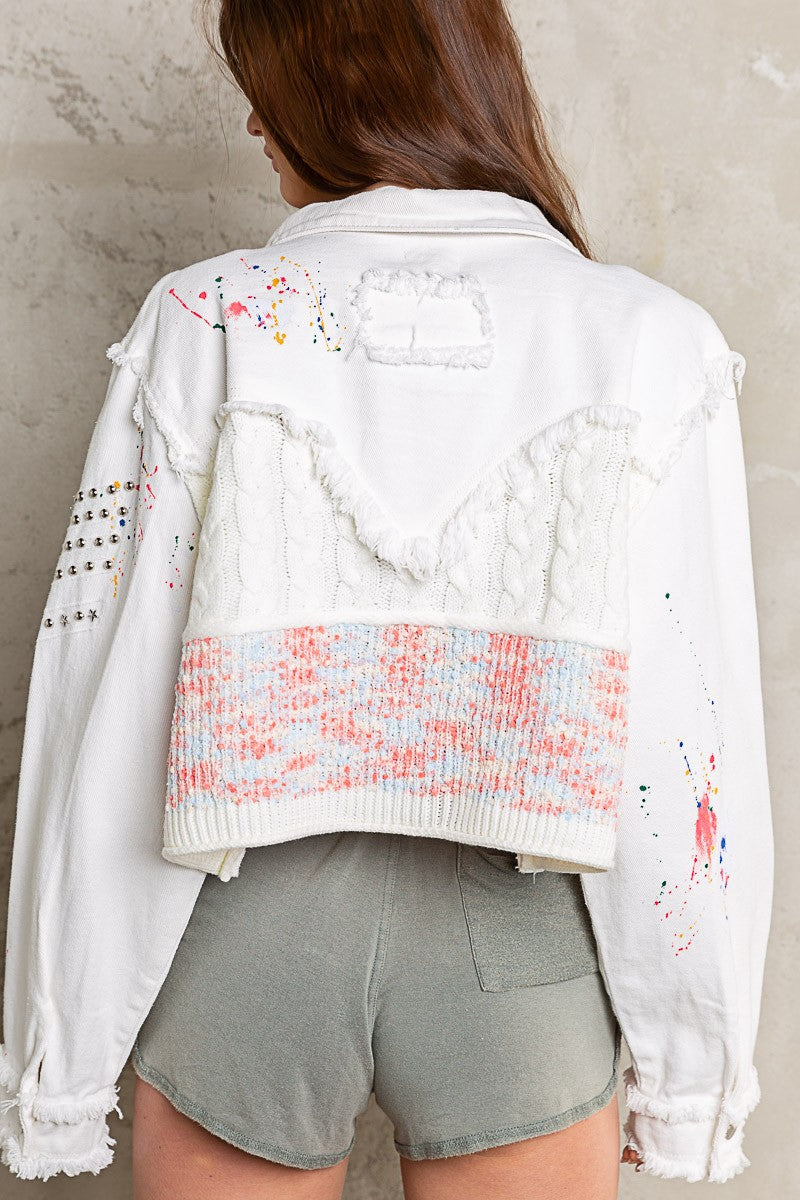 POL Utility Chest Pockets Button Down Cropped Jacket - Roulhac Fashion Boutique