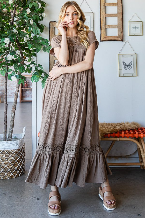 Oli & Hali Rayon Guaze Long Dress