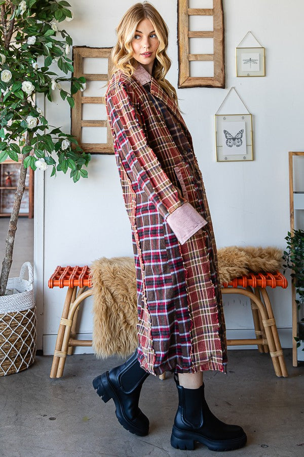 Oli & Hali Mixed Plaid Jacket
