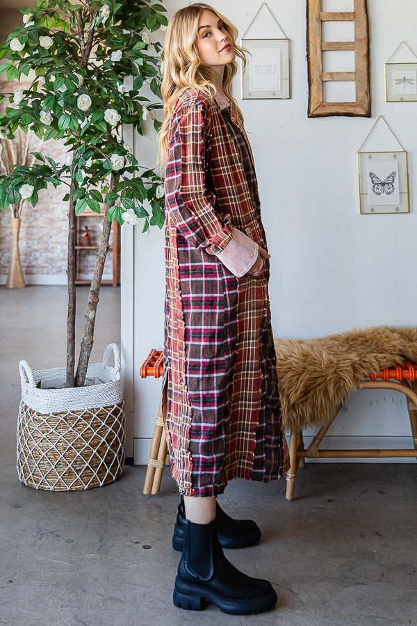 Oli & Hali Mixed Plaid Jacket