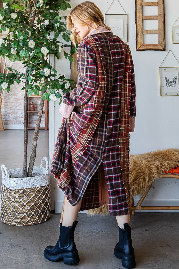 Oli & Hali Mixed Plaid Jacket
