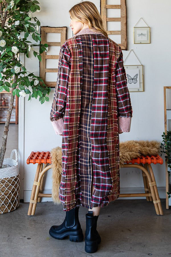 Oli & Hali Mixed Plaid Jacket