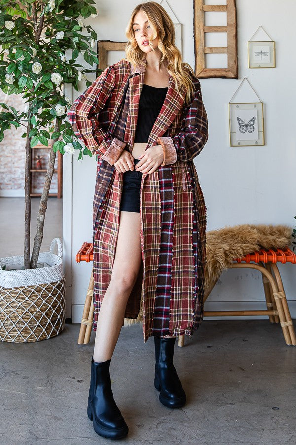 Oli & Hali Mixed Plaid Jacket