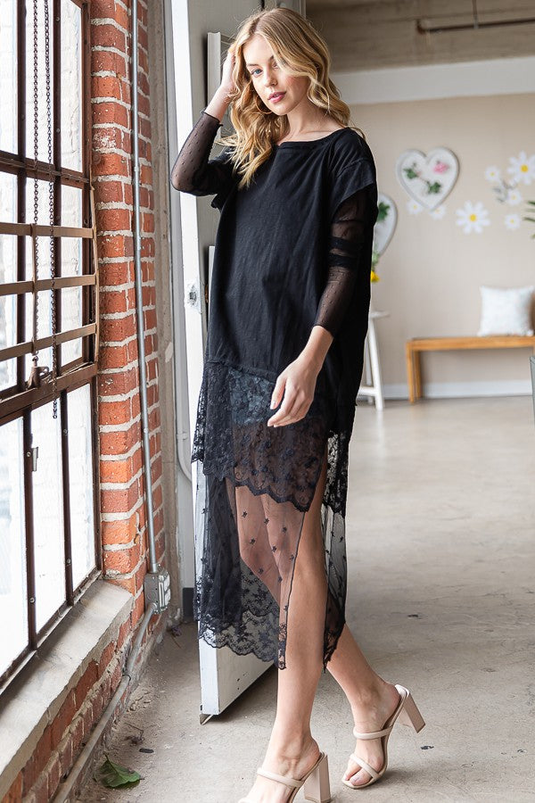 Oli & Hali Mineral Washed Layered Tee Top