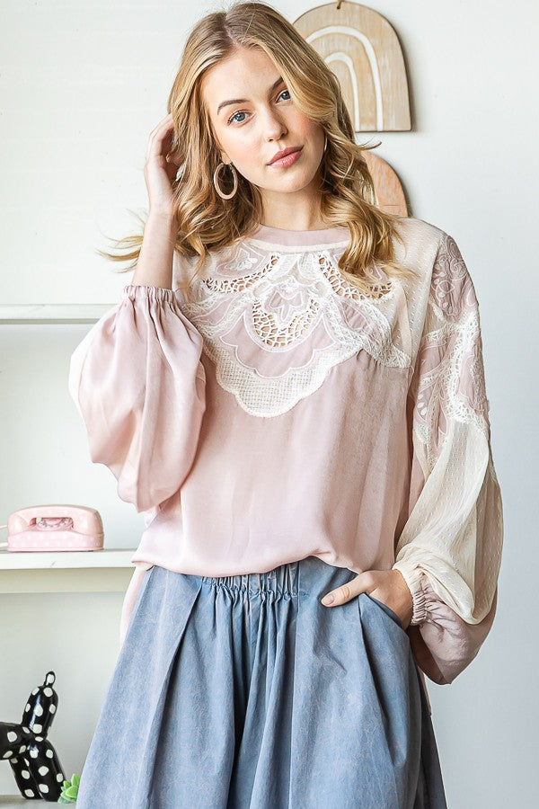 Oli & Hali Embroidered Top