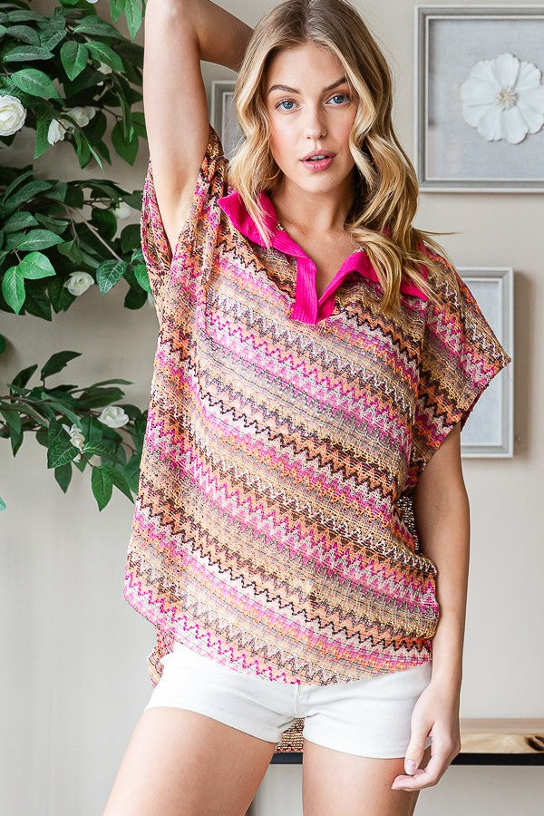 Oli & Hali Stripped Sleeveless Knit Top