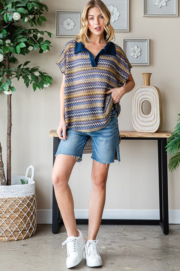 Oli & Hali Stripped Sleeveless Knit Top