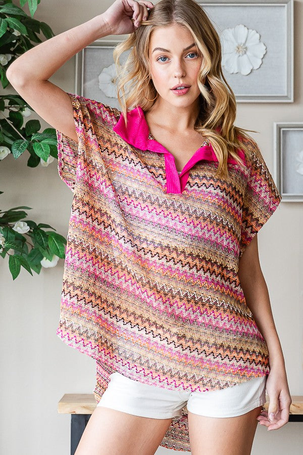 Oli & Hali Stripped Sleeveless Knit Top