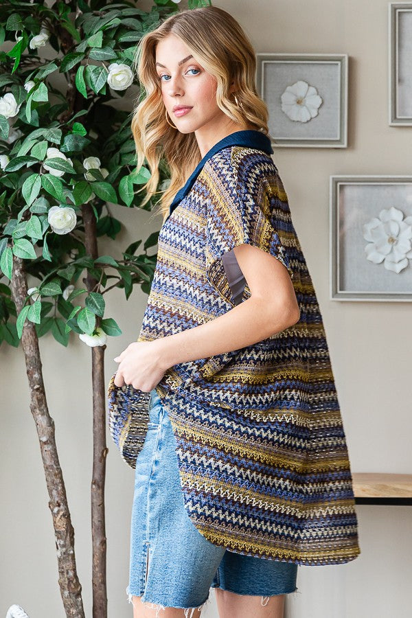 Oli & Hali Stripped Sleeveless Knit Top