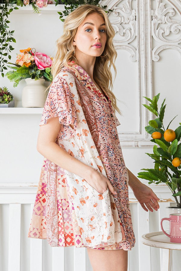 Oli & Hali Print Tunic Shirt Top