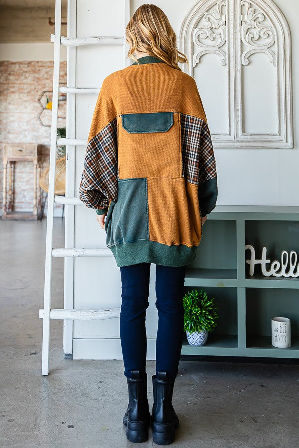 Oli & Hali Mineral Washed Terry Bomber Jacket