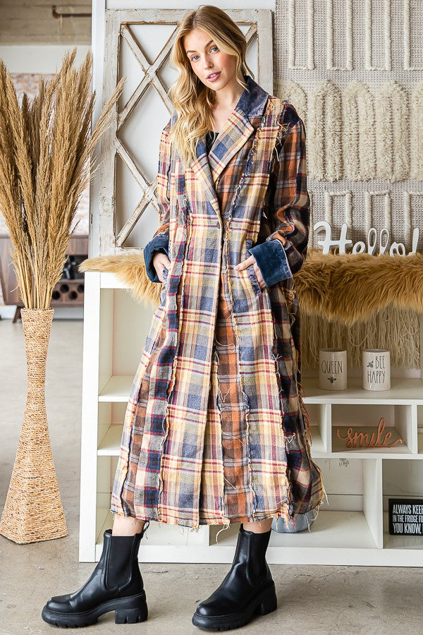 Oli & Hali Mixed Plaid Jacket