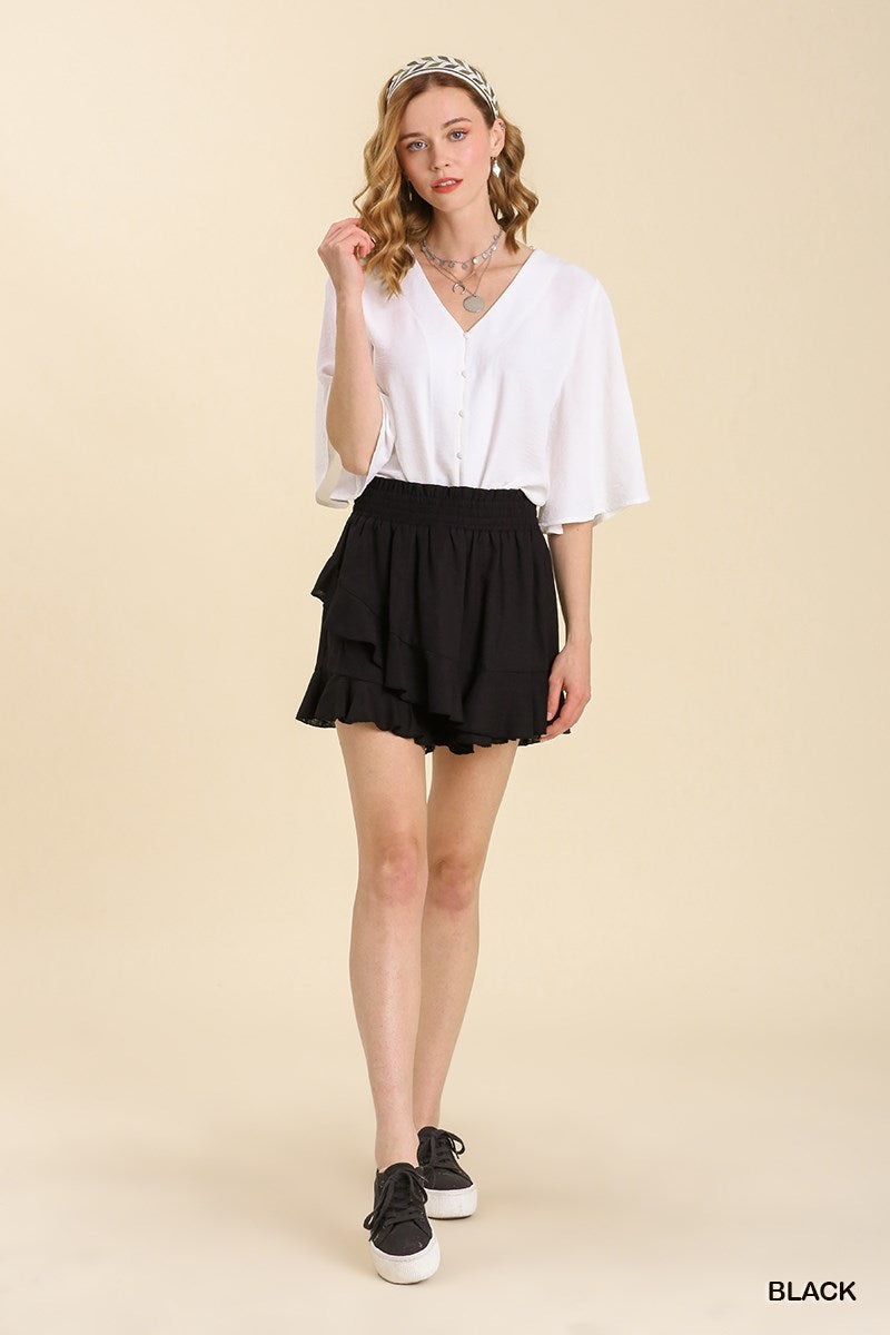 Umgee Linen Blend Skort