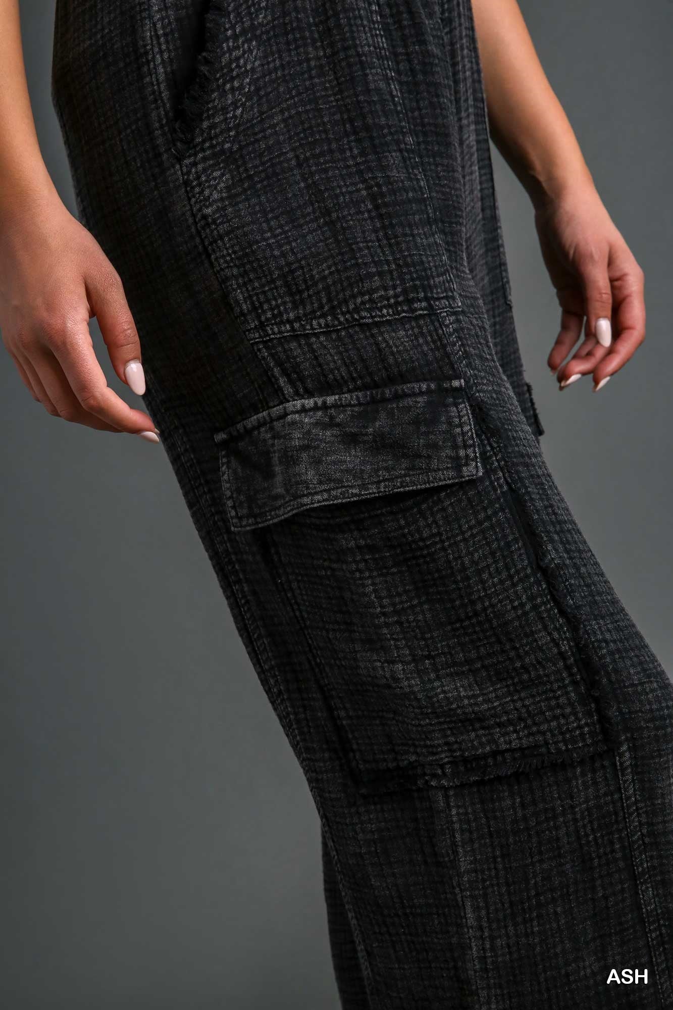 Umgee Mineral Wash Cargo Pants