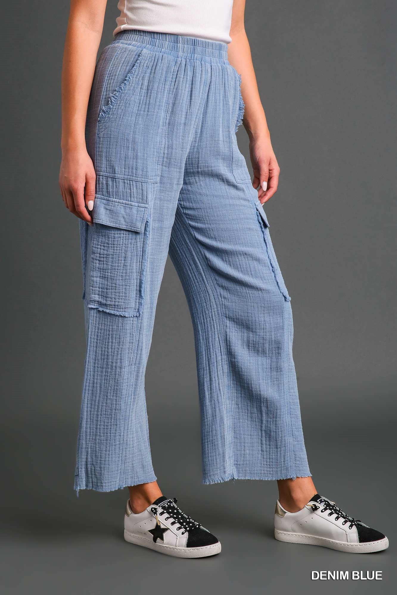 Umgee Mineral Wash Cargo Pants