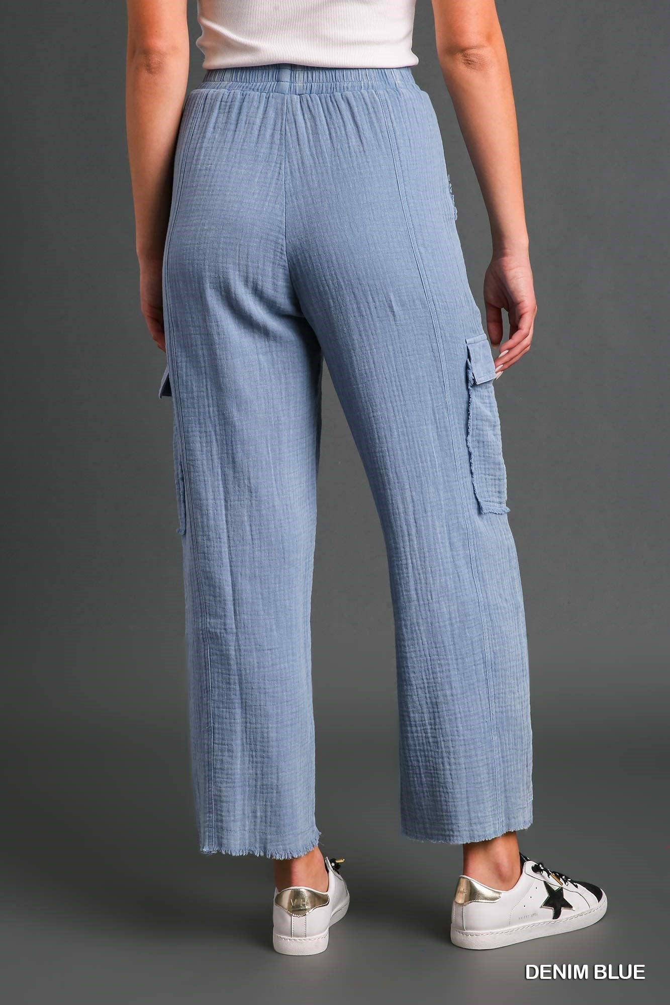 Umgee Mineral Wash Cargo Pants